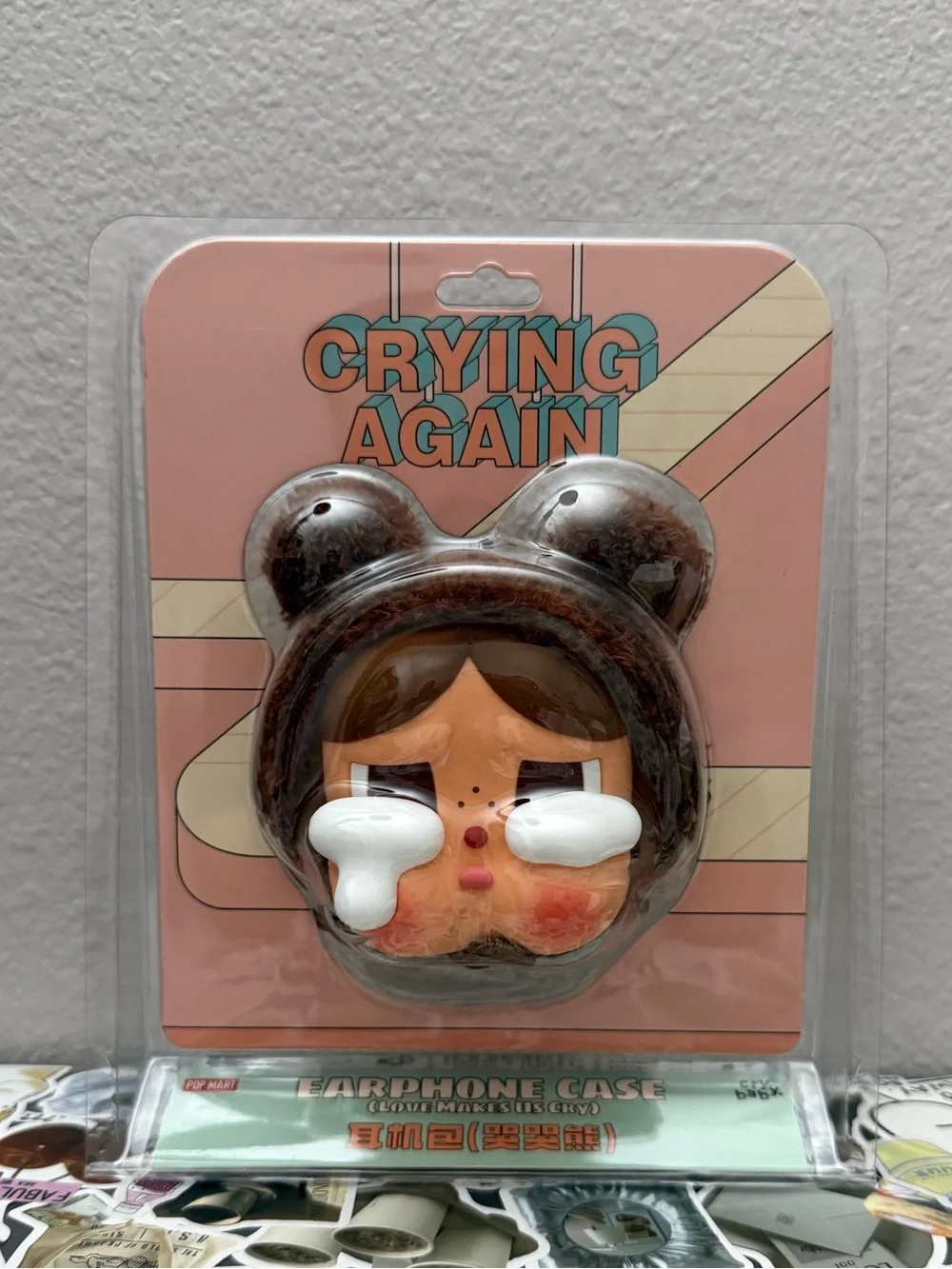 Pop Mart CRYBABY Crying Again Series - Earphone Case (Love Makes Us Cry)